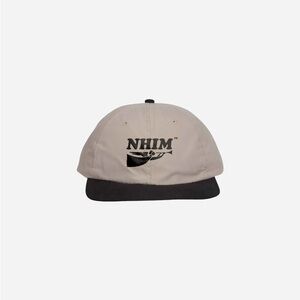 NHIM Apparel Two-Tone Black and Tan Baseball Cap with‎ Angel and Trumpet